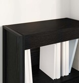 VidaXL Boekenkast Zwart Eiken 80 x 30 x 155 cm Bewerkt hout