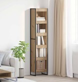 VidaXL Boekenkast Ambachtelijk eiken 80 x 30 x 155 cm Bewerkt hout