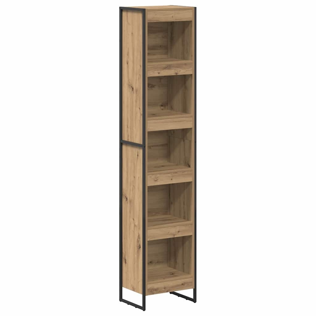 VidaXL Boekenkast Ambachtelijk eiken 80 x 30 x 155 cm Bewerkt hout