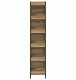 VidaXL Boekenkast Ambachtelijk eiken 80 x 30 x 155 cm Bewerkt hout