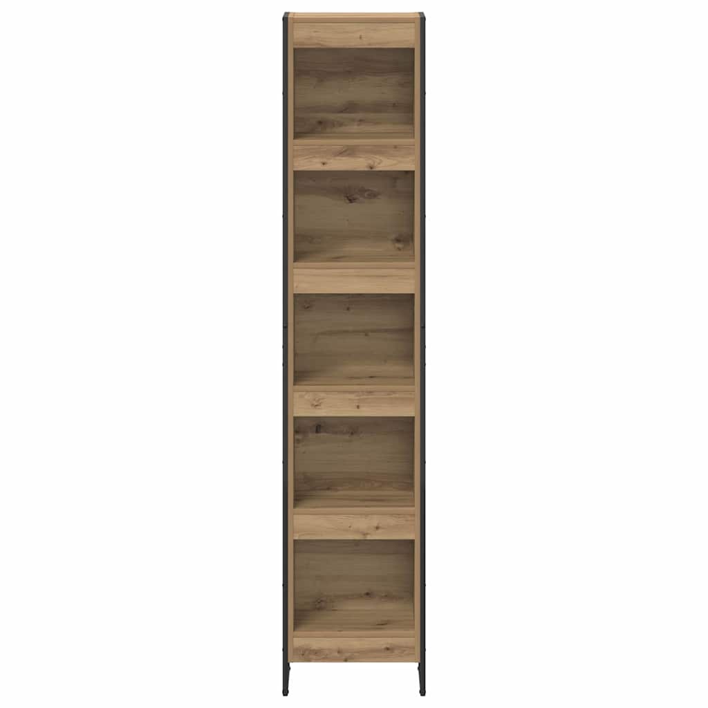 VidaXL Boekenkast Ambachtelijk eiken 80 x 30 x 155 cm Bewerkt hout
