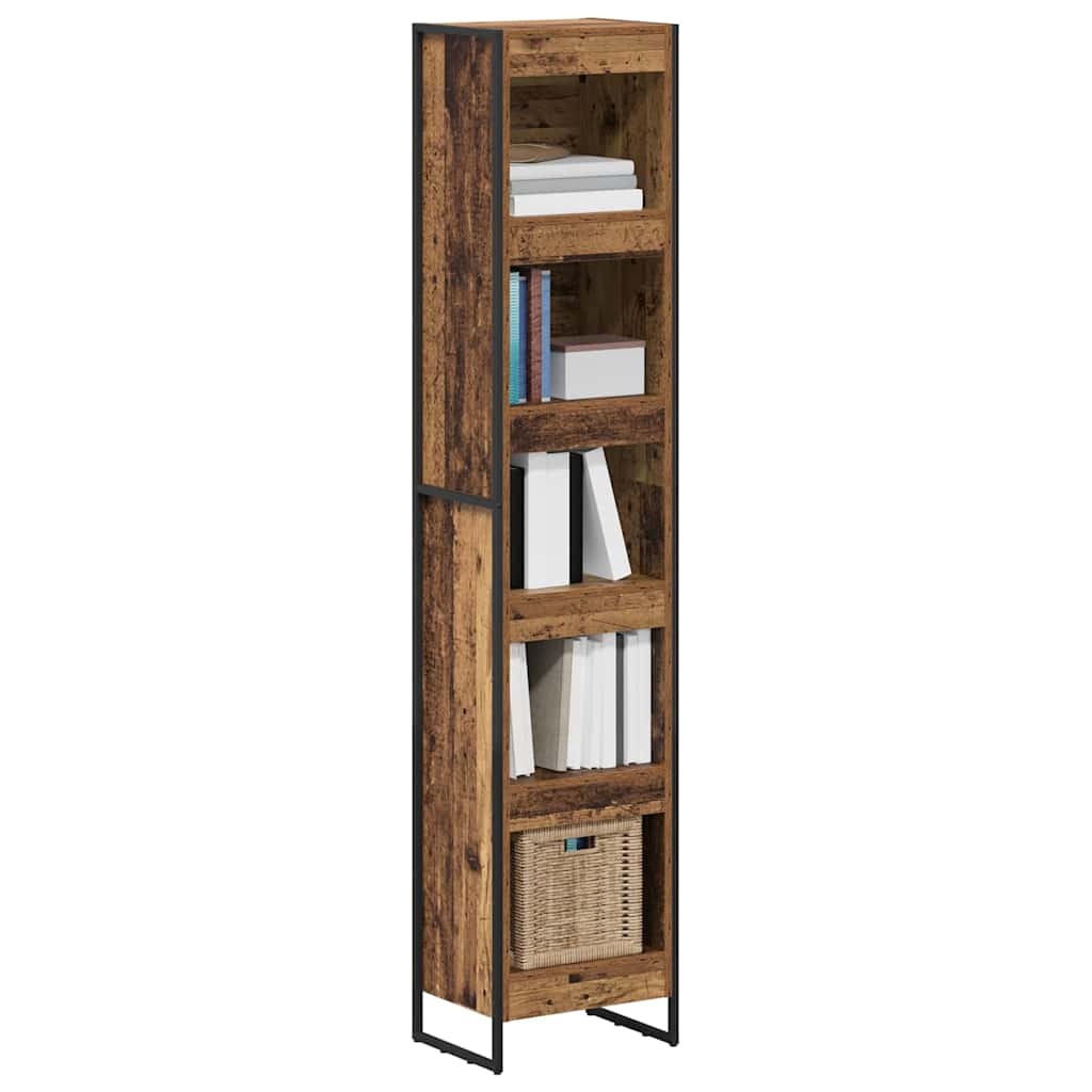VidaXL Boekenkast Oud Hout 80 x 30 x 155 cm Bewerkt hout