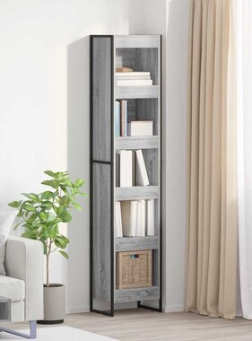 VidaXL Boekenkast Grijs Sonoma 80 x 30 x 155 cm Bewerkt hout