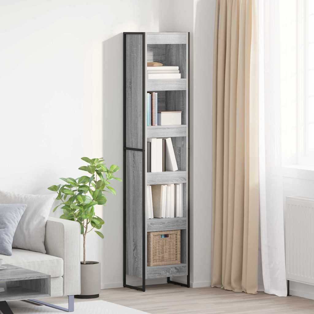 VidaXL Boekenkast Grijs Sonoma 80 x 30 x 155 cm Bewerkt hout