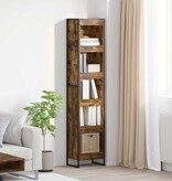 VidaXL Boekenkast Rook Eik 80 x 30 x 155 cm Bewerkt hout