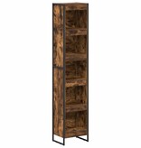 VidaXL Boekenkast Rook Eik 80 x 30 x 155 cm Bewerkt hout