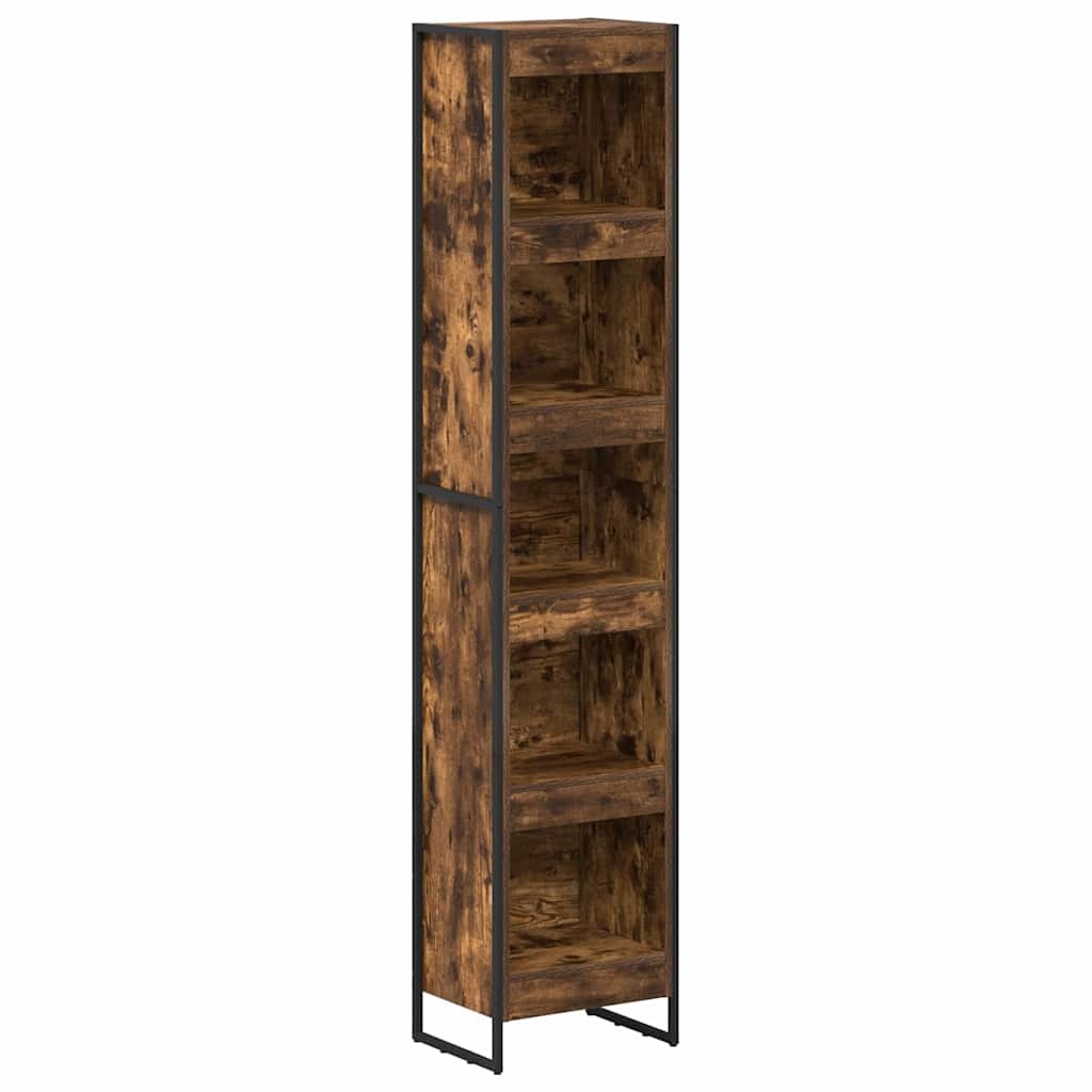 VidaXL Boekenkast Rook Eik 80 x 30 x 155 cm Bewerkt hout