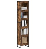 VidaXL Boekenkast Rook Eik 80 x 30 x 155 cm Bewerkt hout