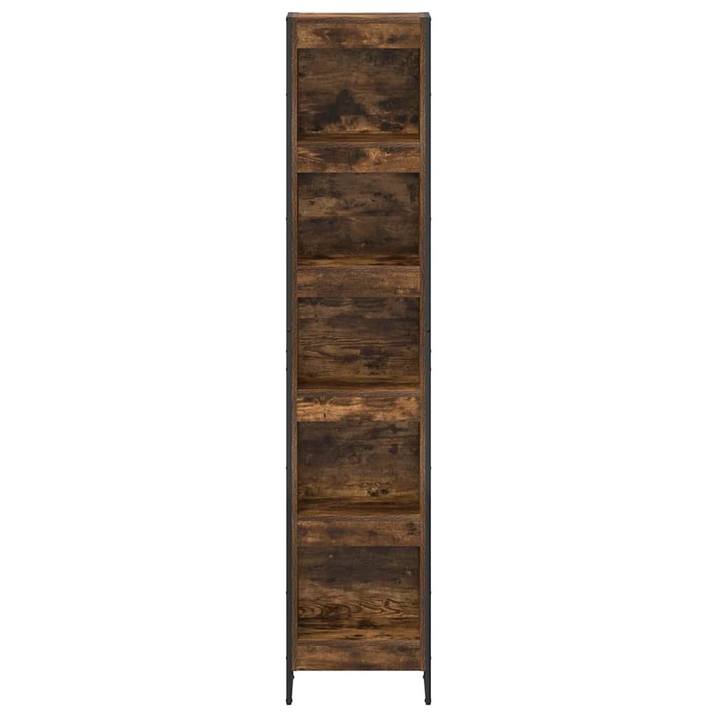 VidaXL Boekenkast Rook Eik 80 x 30 x 155 cm Bewerkt hout