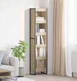 VidaXL Boekenkast Sonoma 80 x 30 x 155 cm Bewerkt hout