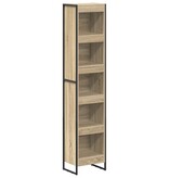 VidaXL Boekenkast Sonoma 80 x 30 x 155 cm Bewerkt hout
