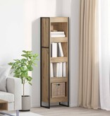 VidaXL Boekenkast Ambachtelijk eiken 80 x 30 x 155 cm Bewerkt hout