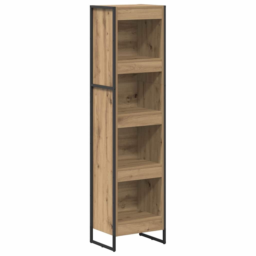 VidaXL Boekenkast Ambachtelijk eiken 80 x 30 x 155 cm Bewerkt hout