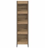 VidaXL Boekenkast Ambachtelijk eiken 80 x 30 x 155 cm Bewerkt hout