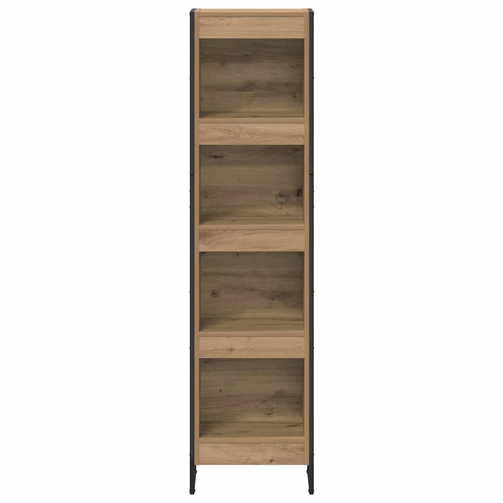 VidaXL Boekenkast Ambachtelijk eiken 80 x 30 x 155 cm Bewerkt hout
