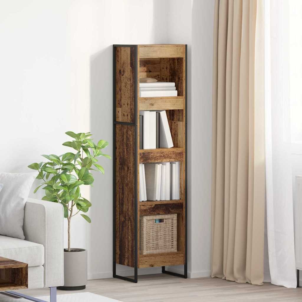VidaXL Boekenkast Oud Hout 80 x 30 x 155 cm Bewerkt hout