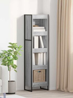 VidaXL Boekenkast Grijs Sonoma 80 x 30 x 155 cm Bewerkt hout
