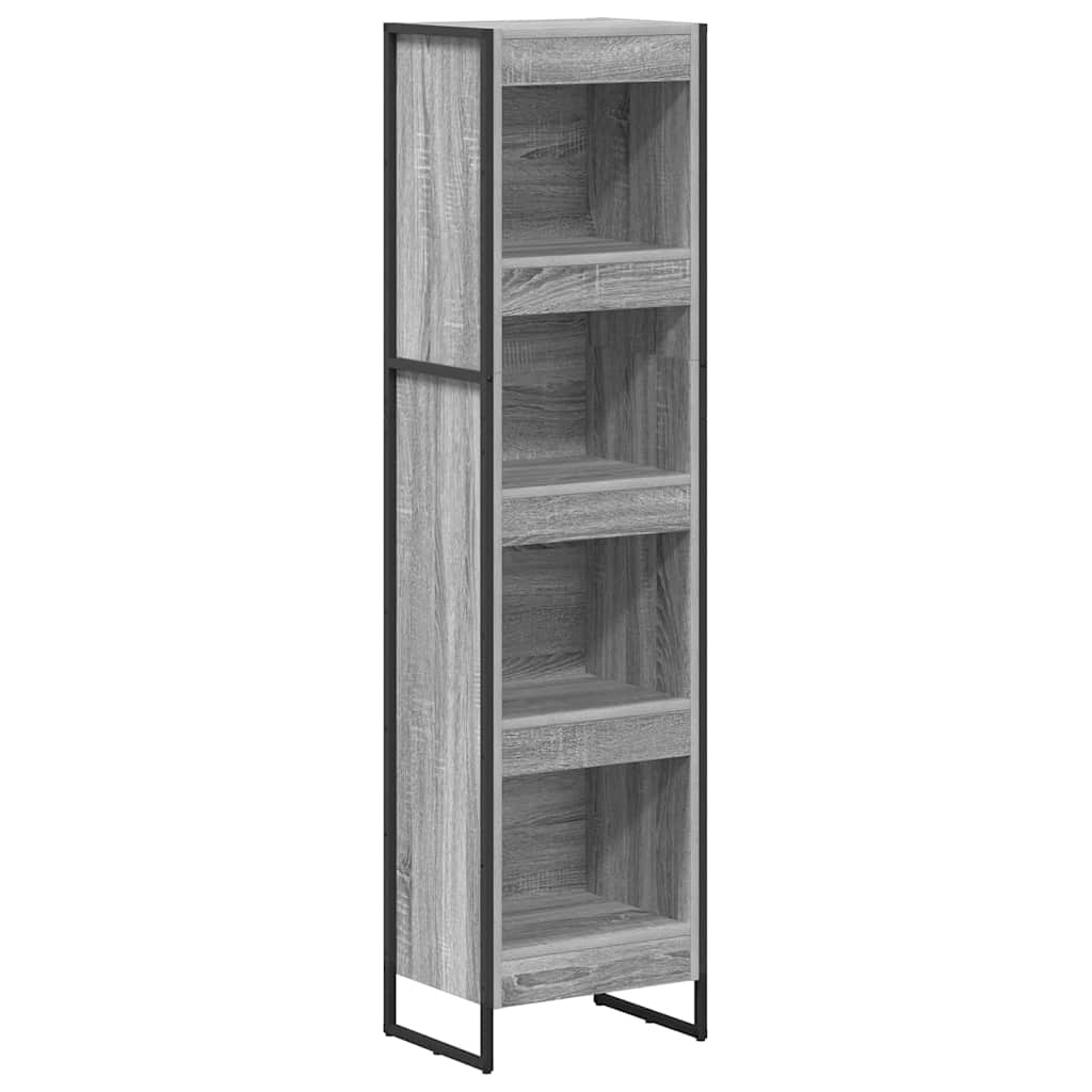 VidaXL Boekenkast Grijs Sonoma 80 x 30 x 155 cm Bewerkt hout