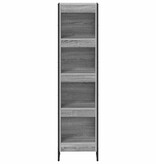 VidaXL Boekenkast Grijs Sonoma 80 x 30 x 155 cm Bewerkt hout
