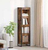 VidaXL Boekenkast Rook Eik 80 x 30 x 155 cm Bewerkt hout
