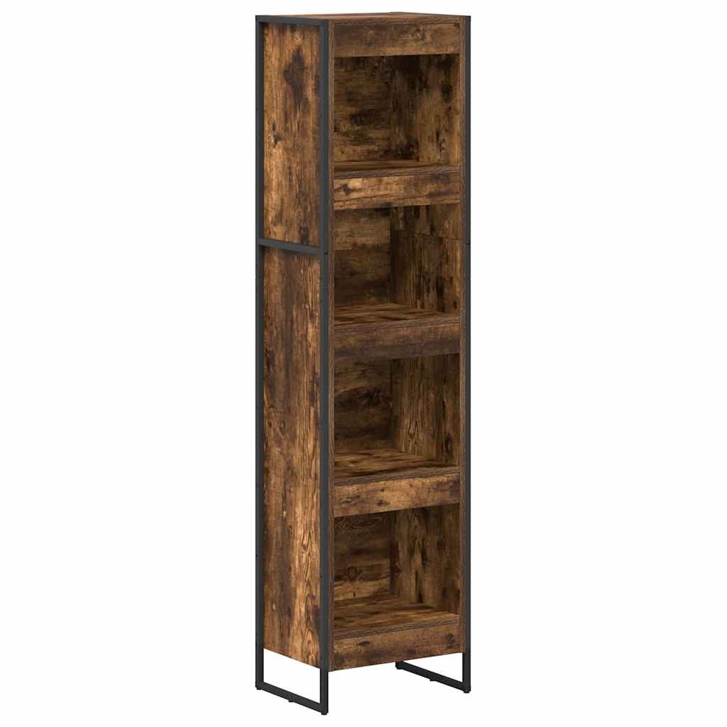 VidaXL Boekenkast Rook Eik 80 x 30 x 155 cm Bewerkt hout