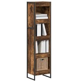 VidaXL Boekenkast Rook Eik 80 x 30 x 155 cm Bewerkt hout