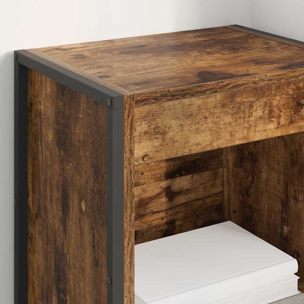 VidaXL Boekenkast Rook Eik 80 x 30 x 155 cm Bewerkt hout