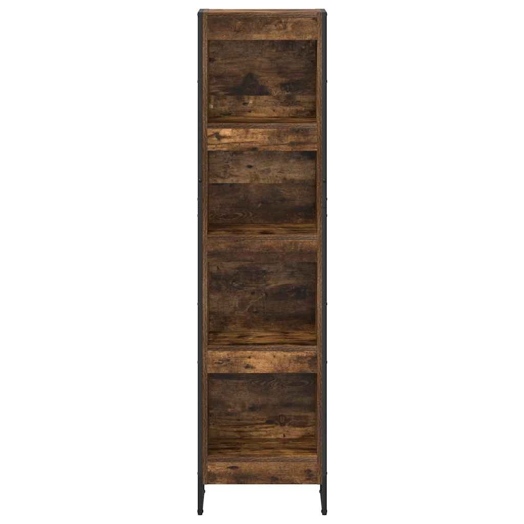 VidaXL Boekenkast Rook Eik 80 x 30 x 155 cm Bewerkt hout