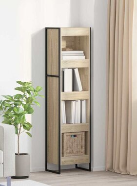 VidaXL Boekenkast Sonoma 80 x 30 x 155 cm Bewerkt hout
