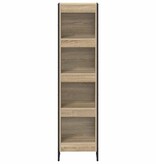 VidaXL Boekenkast Sonoma 80 x 30 x 155 cm Bewerkt hout