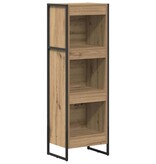 VidaXL Boekenkast Ambachtelijk eiken 80 x 30 x 155 cm Bewerkt hout
