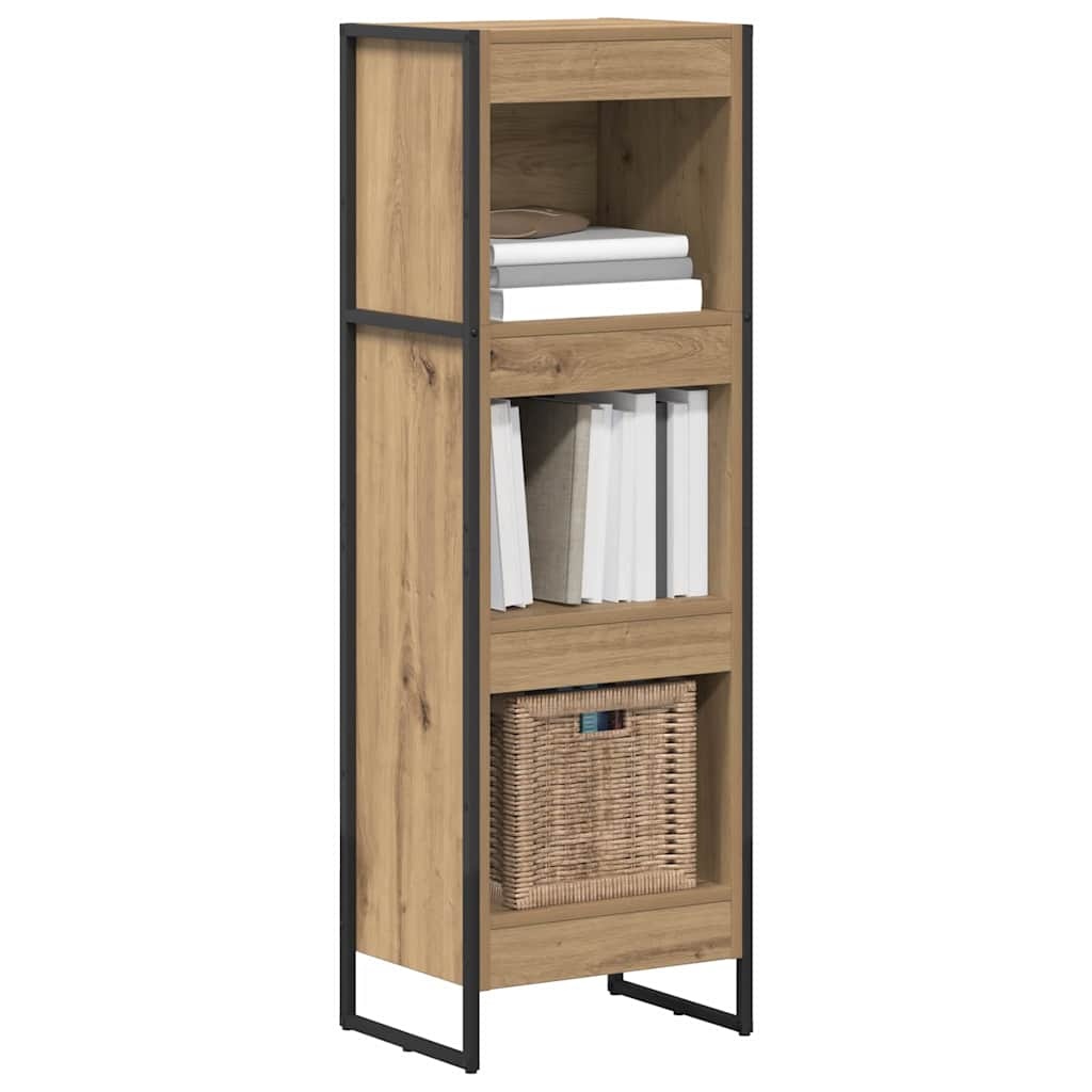VidaXL Boekenkast Ambachtelijk eiken 80 x 30 x 155 cm Bewerkt hout
