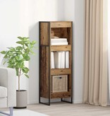 VidaXL Boekenkast Oud Hout 80 x 30 x 155 cm Bewerkt hout