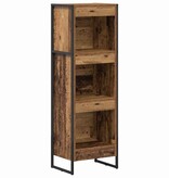 VidaXL Boekenkast Oud Hout 80 x 30 x 155 cm Bewerkt hout