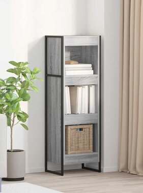 VidaXL Boekenkast Grijs Sonoma 80 x 30 x 155 cm Bewerkt hout