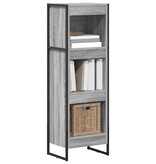 VidaXL Boekenkast Grijs Sonoma 80 x 30 x 155 cm Bewerkt hout