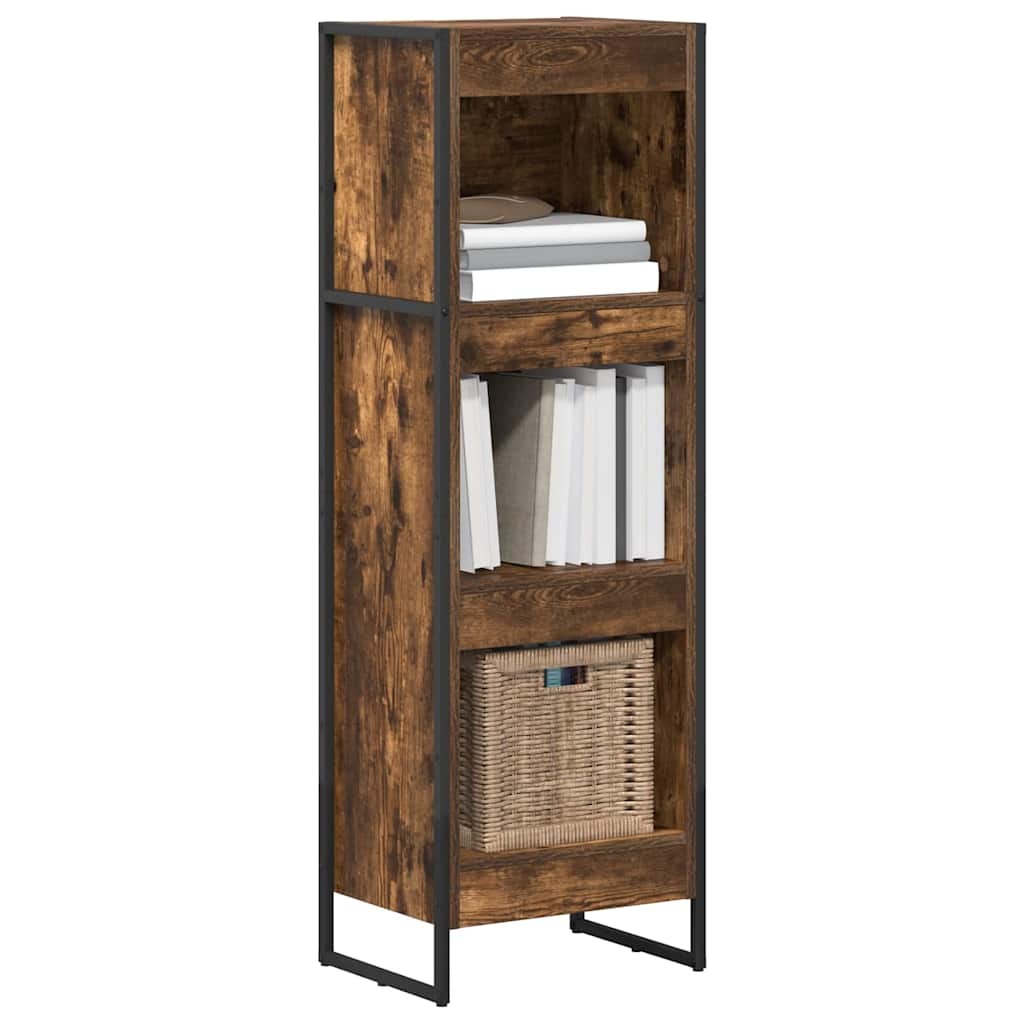 VidaXL Boekenkast Rook Eik 80 x 30 x 155 cm Bewerkt hout