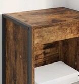 VidaXL Boekenkast Rook Eik 80 x 30 x 155 cm Bewerkt hout