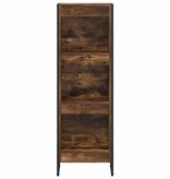 VidaXL Boekenkast Rook Eik 80 x 30 x 155 cm Bewerkt hout