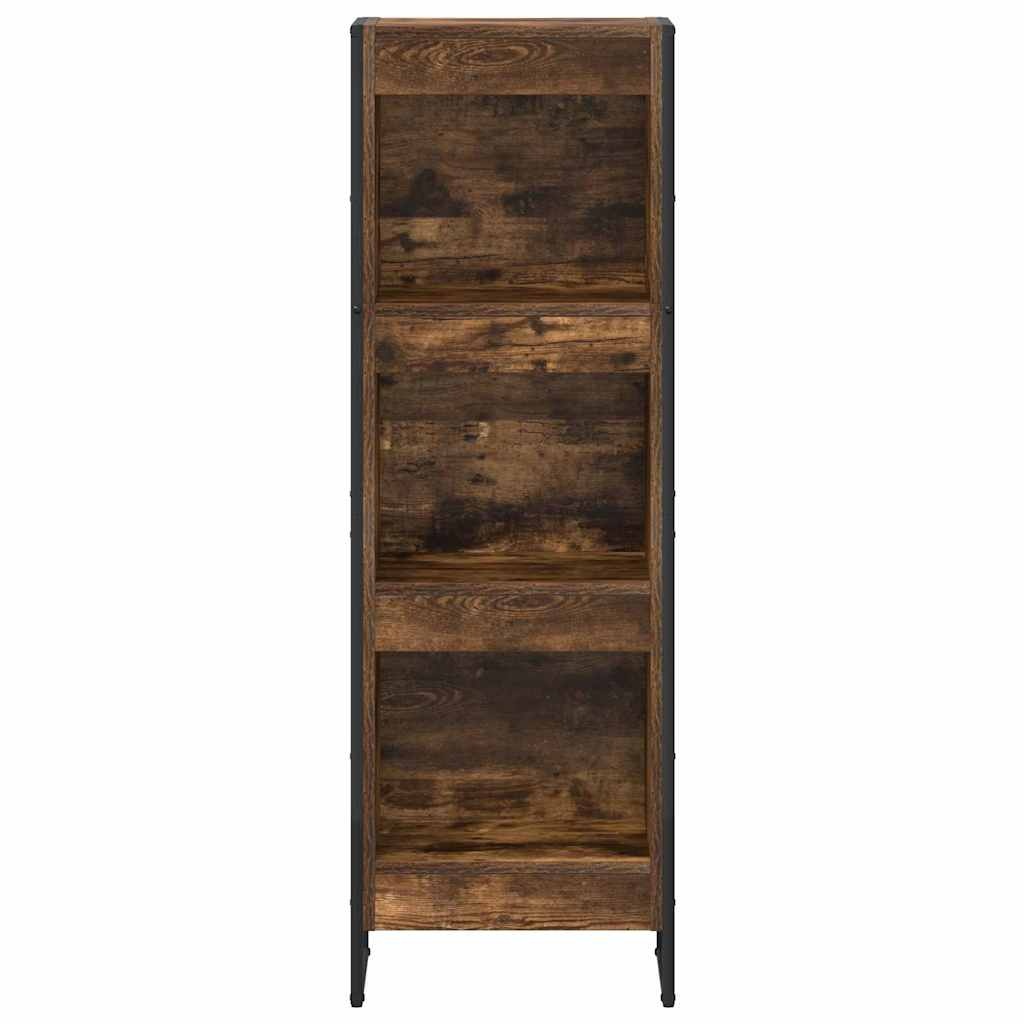 VidaXL Boekenkast Rook Eik 80 x 30 x 155 cm Bewerkt hout