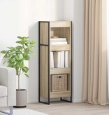 VidaXL Boekenkast Sonoma 80 x 30 x 155 cm Bewerkt hout