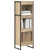VidaXL Boekenkast Sonoma 80 x 30 x 155 cm Bewerkt hout