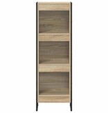 VidaXL Boekenkast Sonoma 80 x 30 x 155 cm Bewerkt hout