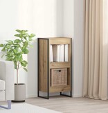 VidaXL Boekenkast Ambachtelijk eiken 80 x 30 x 155 cm Bewerkt hout