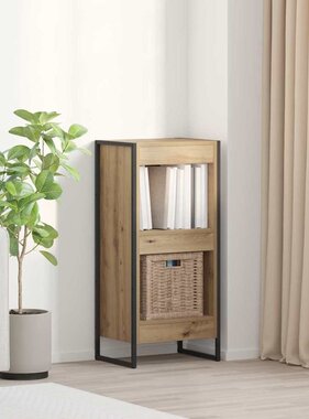 VidaXL Boekenkast Ambachtelijk eiken 80 x 30 x 155 cm Bewerkt hout