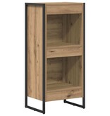 VidaXL Boekenkast Ambachtelijk eiken 80 x 30 x 155 cm Bewerkt hout