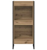 VidaXL Boekenkast Ambachtelijk eiken 80 x 30 x 155 cm Bewerkt hout