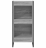 VidaXL Boekenkast Grijs Sonoma 80 x 30 x 155 cm Bewerkt hout