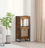 VidaXL Boekenkast Rook Eik 80 x 30 x 155 cm Bewerkt hout