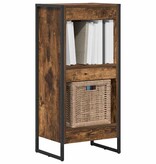 VidaXL Boekenkast Rook Eik 80 x 30 x 155 cm Bewerkt hout